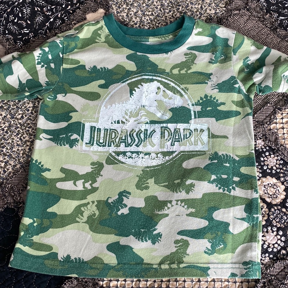 Jurassic Park camo tee